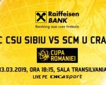 Cupa României: BC CSU Sibiu-SCM U Craiova