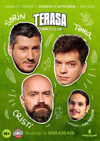 Stand-up cu Cristi, Toma și Sorin pe Terasa