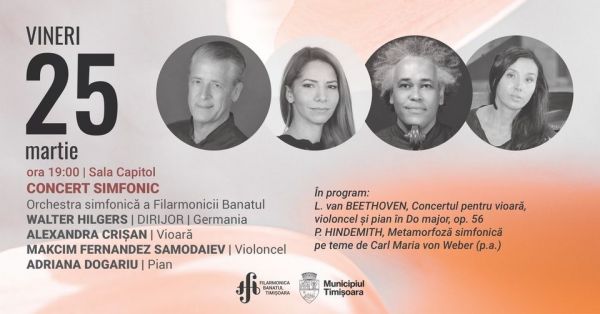 Concert simfonic - dir: Walter Hilgers (Germania) & A. Crișan, M. F. Samodaiev, A. Dogariu