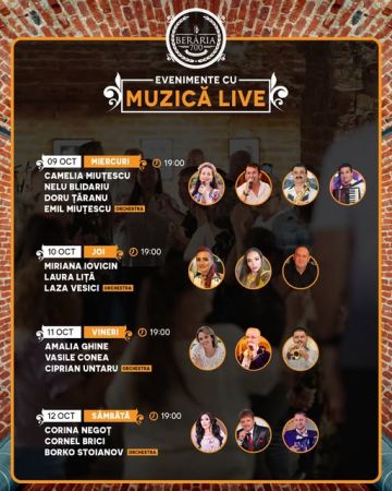 EVENIMENTE CU MUZICA LIVE