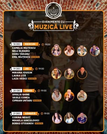 EVENIMENTE CU MUZICA LIVE