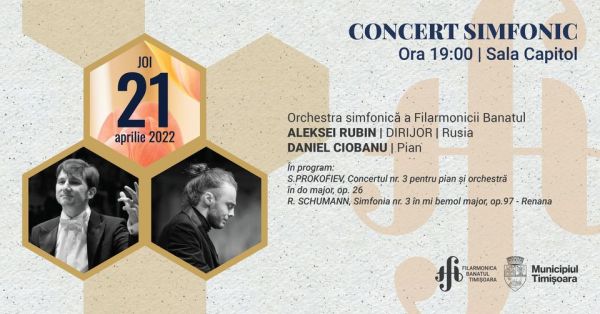 Concert simfonic | dirijor: Aleksei Rubin (Rusia) & solist: Daniel Ciobanu (pian)