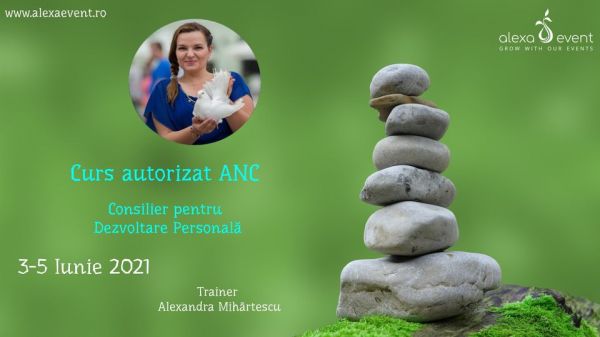 Curs autorizat ANC. Consilier pentru Dezvoltare Personală - Online