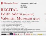 Soprana Edith Adetu și pianistul Valentin Mureșan în recital