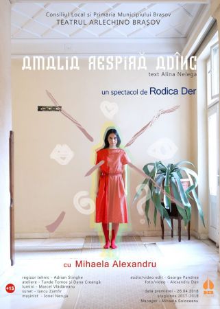 "Amalia respiră adânc" - spectacol de teatru pentru tineri și adulți