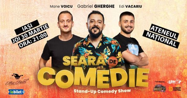 Stand Up Comedy Show: Gabriel Gherghe, Mane Voicu si Edi Vacariu