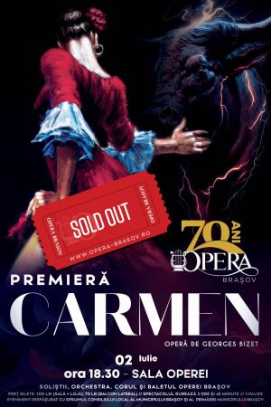 Opera Brașov închide stagiunea cu o premieră: "Carmen" de G. Bizet!