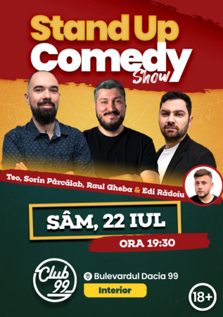 Stand up comedy cu Teo, Sorin Pârcălab, Raul Gheba - Edi Rădoiu