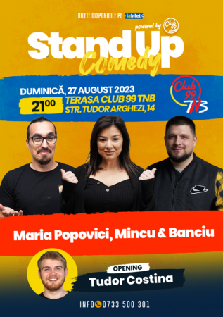 Comedy cu Maria Popovici, Mincu, Banciu - Tudor Costina