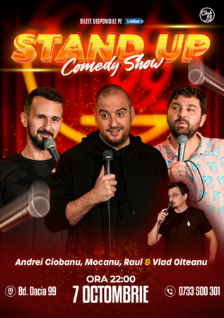 Stand Up Comedy cu Andrei Ciobanu, Mocanu, Raul Gheba - Vlad Olteanu