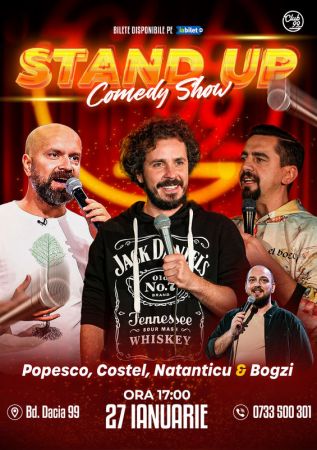 Stand up Comedy cu Popesco, Costel, Natanticu - Bogzi