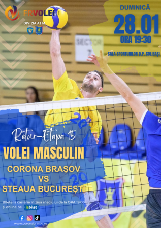 Volei masculin Corona Brașov - Steaua