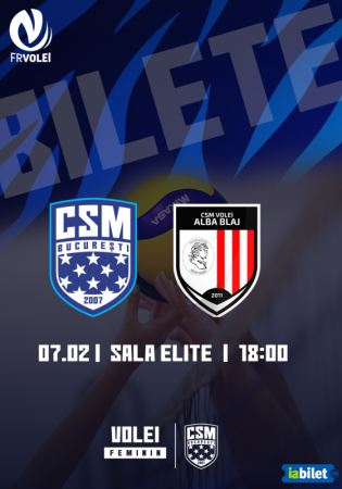 Volei, Divizia A1, Etapa 12: CSM București vs Volei Alba Blaj