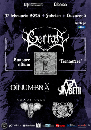 Concert Gerrar lansare album Renastere + invitati speciali