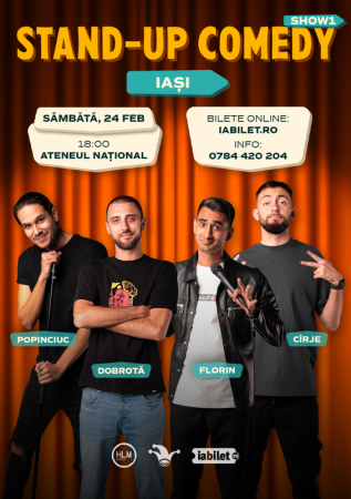 (SHOW 1) Stand-up comedy cu Cîrje, Florin, Dobrotă și Popinciuc