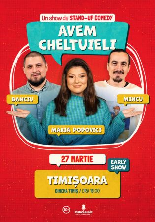 Stand-up Comedy cu Maria Popovici, Mincu și Banciu