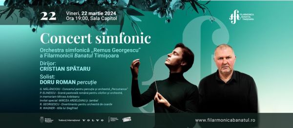 Concert simfonic La final | Dirijor: CRISTIAN SPĂTARU, solist: DORU ROMAN - percuție