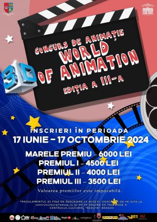 CONCURS NAȚIONAL DE ANIMAȚIE "WORLD OF ANIMATION"