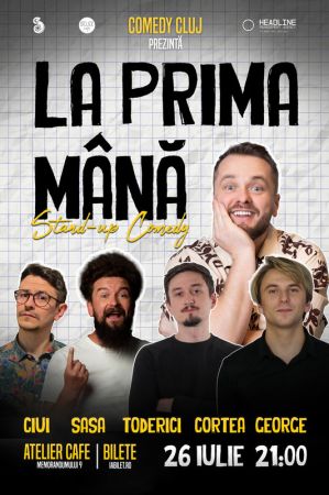 Stand-up comedy cu Nelu Cortea, Sasa Ciobanu, Claudiu Toderici, George Mesaros și Cristi Ciui