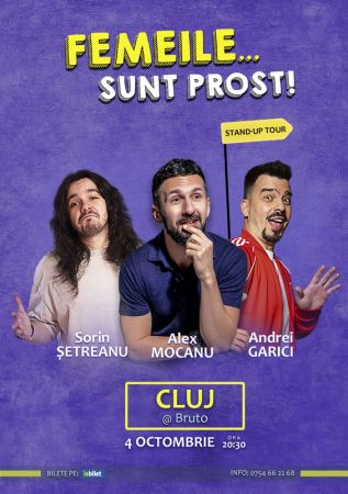 Stand Up Comedy cu Alex Mocanu, Andrei Garici și Sorin Șetreanu