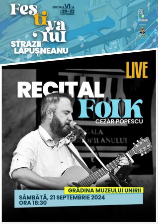 Recital Folk cu Cezar Popescu