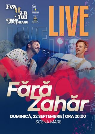 Fără Zahăr live la Festivalul Străzii Lăpușneanu!