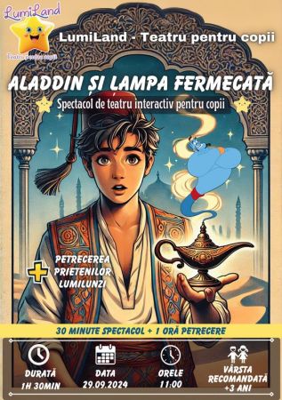 Spectacol interactiv "Aladdin si Lampa Fermecata"