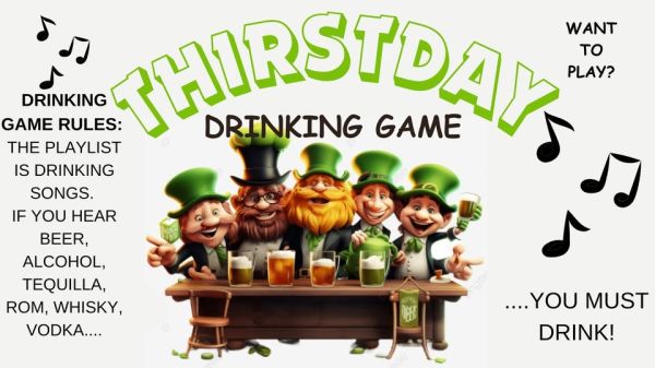 THIRSTDAY DRINKING GAME