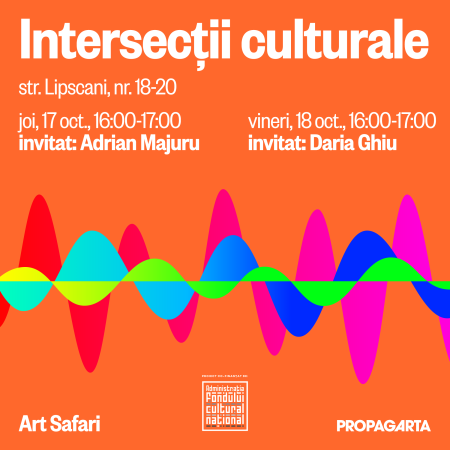 Adrian Majuru și Daria Ghiu vin la Intersecții culturale la Art Safari