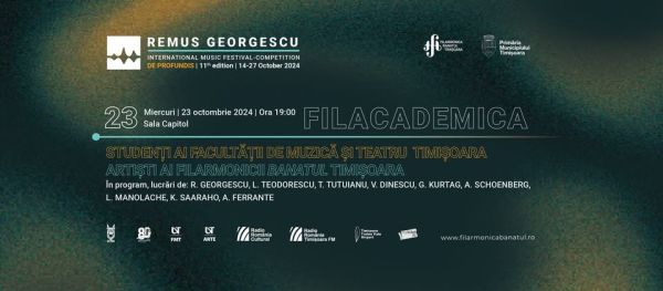 Recital FILACADEMICA | Studenți ai Facultății de Muzică și Teatru & Artiști ai Filarmonicii Banatul