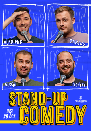 Stand-up Comedy cu Virgil Ciulin, Bogzi, Darius Grigorie și Vladimir Mustățea