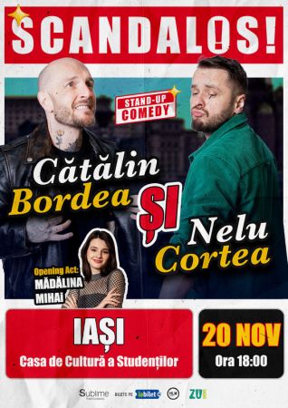 Stand-up Comedy cu Bordea, Cortea si Madalina Mihai