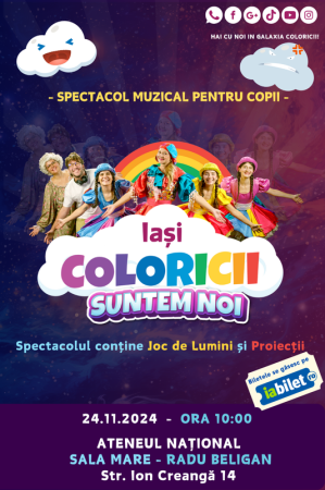 “Coloricii suntem noi” – Spectacol muzical pentru copii