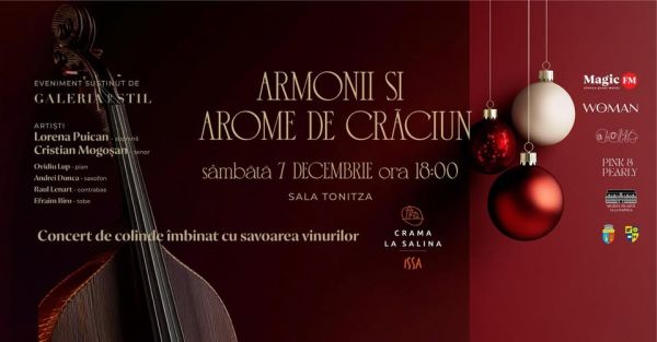 Armonii si Arome de Craciun -  Concert de Colinde sustinut de Lorena Puican si Cristian Mogosan