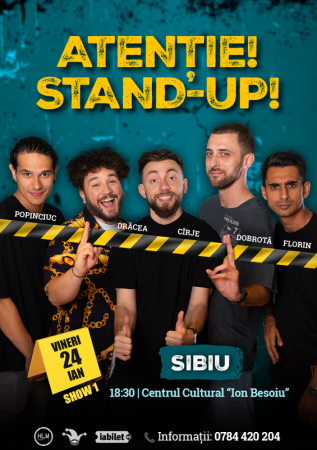 (SHOW1) Stand-up comedy cu Drăcea, Cîrje, Florin, Dobrotă și Popinciuc