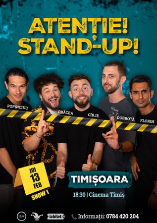 Stand-up comedy cu Drăcea, Cîrje, Florin, Dobrotă și Popinciuc