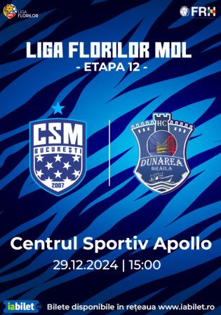 Liga Florilor MOL, Etapa 12: CSM București vs HC Dunărea Brăila