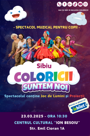 Coloricii suntem noi - Spectacol muzical pentru copii