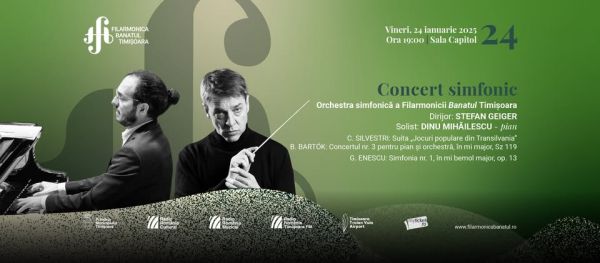 Concert simfonic | Dirijor: STEFAN GEIGER, solist: DINU MIHĂILESCU – pian