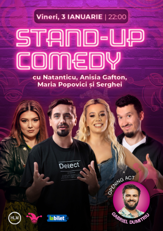 Stand-up comedy cu Natanticu, Maria Popovici, Anisia și Serghei