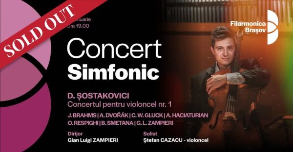 Gian Luigi Zampieri, Ștefan Cazacu și orchestra Filarmonicii Brașov în concert