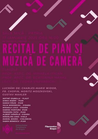 Recital de pian și muzică de cameră