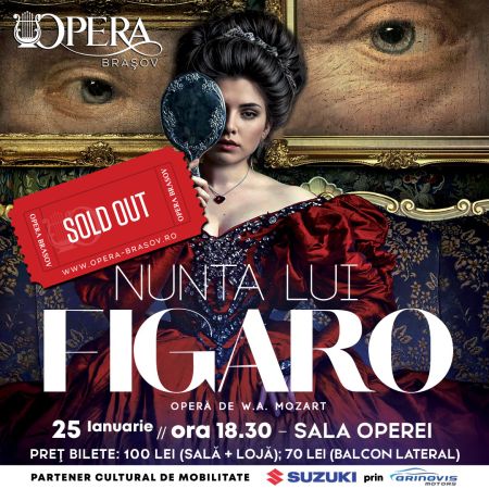 O nuntă fără dar... „Nunta lui Figaro” de W.A. Mozart,  la sfârșitul acestei săptămâni