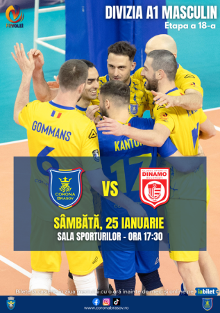 Volei masculin CSM Corona Brașov - CS Dinamo Bucuresti