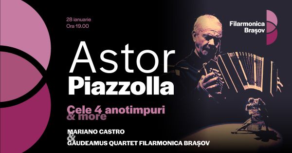 Concert Astor Piazzolla cu Mariano Castro & Gaudeamus Quartet Filarmonica Brasov