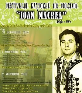 Festivalului Naţional de Folclor "Ioan Macrea"