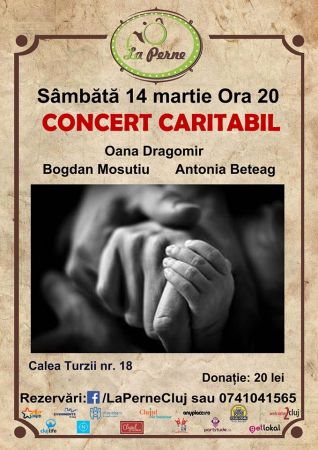 Concert caritabil - cu Oana Dragomir, Bogdan Moșuțiu și Antonia Beteag